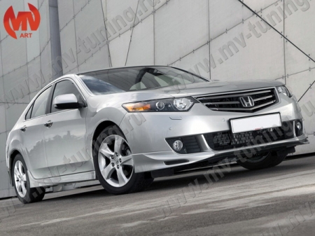 АБС-пластик Юбка переднего бампера Type-S H.Accord VIII 2008-2010